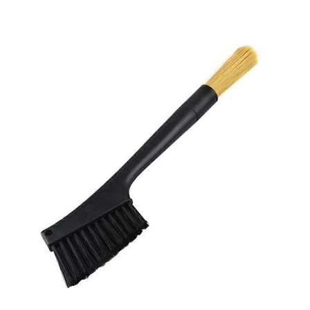 Kaffekvarn Rengöringsborste med Två Huvuden Kaffekvarn Borste Dammtät Espresso Kvarn Rengöringsborste Tillbehör Avtagbar för Kaffebutik Barista