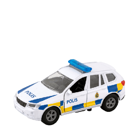 Dickie Svensk Polisbil m. ljud och ljus Fordon Röd ONESIZE