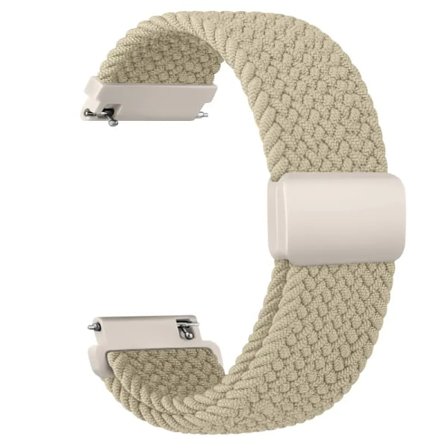 20 mm flätad sololoop för Garmin Vivoactive 5/3/3 Music Band armband för Garmin VivoMove3/Trend/Sport Venu SQ/SQ2/2plus rem beige beige beige beige
