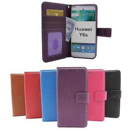 New Standcase Wallet Huawei Y6s (Svart)