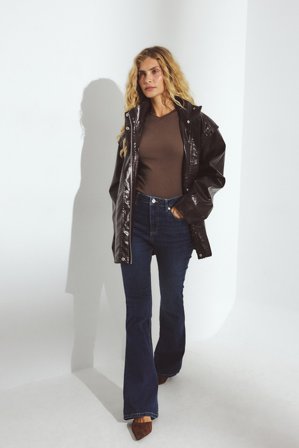 NA-KD Flared High Waist Stretch Jeans - Flared jeans - Blå - EU 38