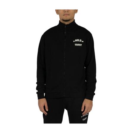 In Gold We Trust, The Crocodile Jet Black Zwart, Heren, Maat:XL,Katoen