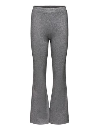Trousers Flare Lurex Rib Bottoms Trousers Grey Lindex