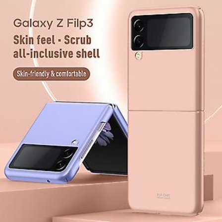 Kokoontaitettava suojakotelo Samsung Galaxy Z Flip 3 5G:lle, iskunkestävä, erittäin ohut, kova PC-kuori (läpinäkyvä)