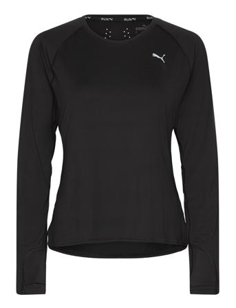 Run Cloudspun Ls Tee W Sport Sport Clothing Sports Tops & T-shirts Sport Long Sleeve Tops Black PUMA