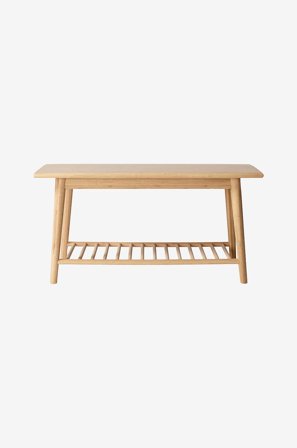 Cinas - Entrebænk Noble med skohylde 90x35 cm - Natur - Bænke - Fra Homeroom