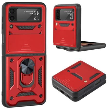 Fodral Kompatibelt Med Samsung Galaxy Z Flip 3 Med Magnetiskt Kickst