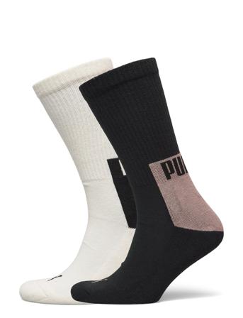 Puma Men Logo Block Crew Sock 2P Underwear Socks Regular Socks Monivärinen/Kuvioitu PUMA