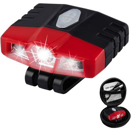 Ultra Bright Mini Hands Free på kasketlys - Genopladelig vandtæt hatlys lommelygte pandelampe til fiskeri camping håndarbejde baseball kasketter