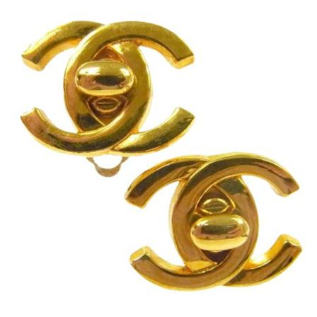 Chanel Vintage Pre-owned Metal chanel-smykker Gul, Dame Vintage Smykker, Størrelse: ONE Size