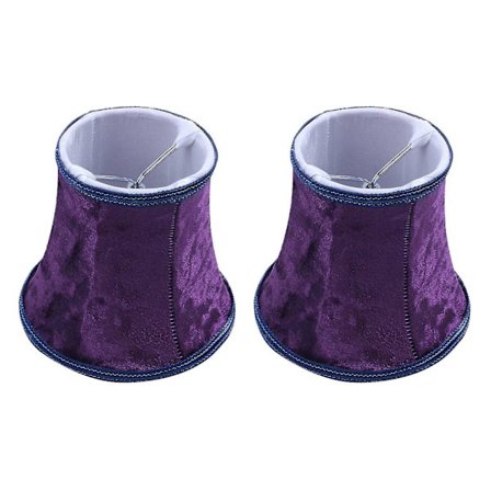 2x Stoffklips-Lampe Skjerm, E14 Håndlaget Lampeskjerm For Moderne Europeisk Stil Vegglampe, (d