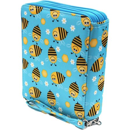 Farveblyants etui med 127 rum - penalhus lavet af Oxford stof, form 4 KLB