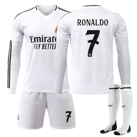 Real Madrid Lasten Kotipeliasu 2024-2025 Syksy & Talvi Nro 7 Sukat 28 RONALDO Nro 7 sukat Nro 7 sukat Nro 7 sukat(FQ)