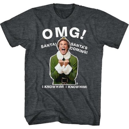Omg Santa's Coming Elf T-shirt