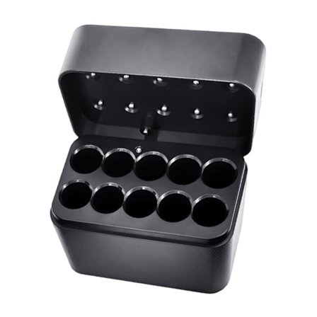 Genopladelig batteriopladningsetui opbevaringsboks til 2A 3A batterier magnetisk låg