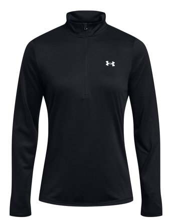 Tech 1/2 Zip- Solid Black Under Armour