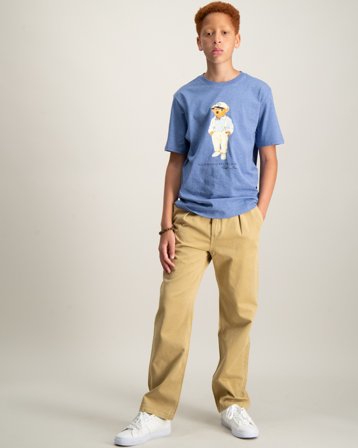 Polo Ralph Lauren Cotton Chino Drawstring Pant Beige Broeken Jongens - Kids Brand Store