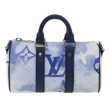 Louis Vuitton Vintage Pre-owned Canvas louis-vuitton-Tass , Blauw , Dames , Maat: ONE Size Vintage Tassen