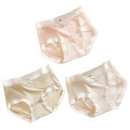 Keskikorkeavyötäröiset tytöt, neljä vuodenaikaa, ohuet söpöt japanilaistyyliset jääsilkki kolmioalushousut. (tyyli256)