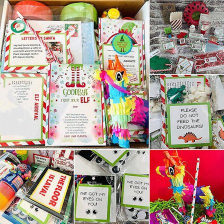 Elf rekvisita kit 12/24 dagar av julen Elf aktiviteter Elf nedräkning barn present