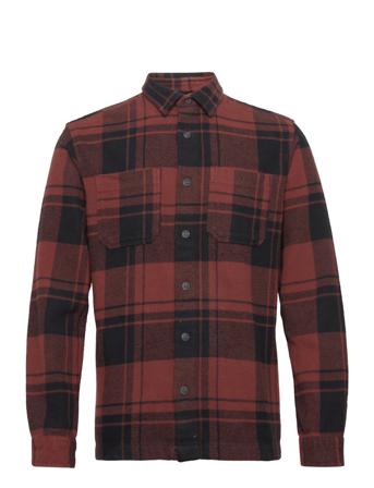 Jjelogan Check Overshirt L/S Sn Brown Jack & J S