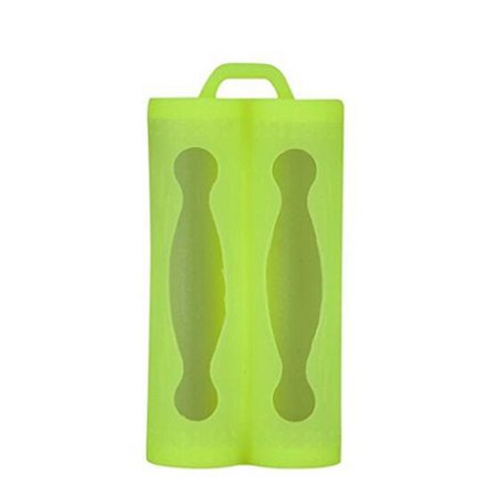 Dobbelt batteri silikone Sleeve Cover Case til 18650 Battery Pro