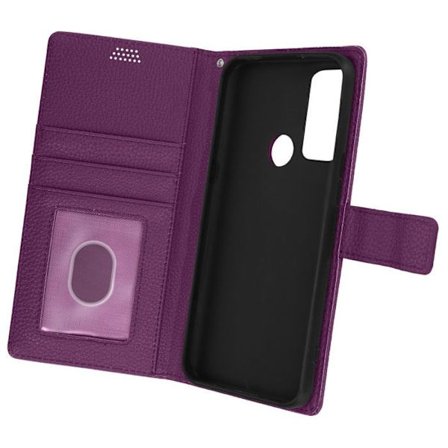 Cover TCL 20R 5G Flip Wallet Stand Video lilla