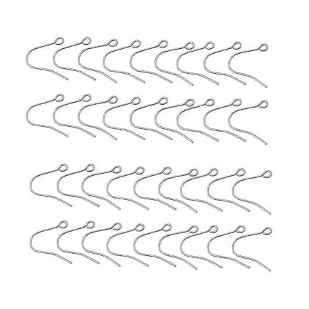 100 st Rostfria Stål Öppna Ringar Örhänge Smyckestillverkning Diy Öppna Ringar Krokar Örhängen Lås Krok Öronkrokar Örhängen