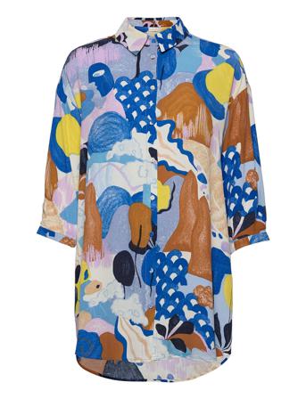 Nucicely Long Shirt Patterned Nümph