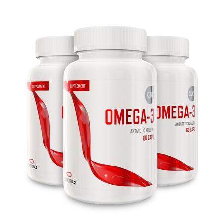 3 x XLNT Sports 3 st Omega-3, Kosttilskudd, Fettsyrer, Omega-3
