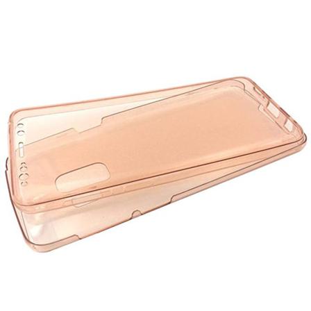 Elegant Dubbelsidigt Silikonskal Touchfunktion Samsung A6 2018 Guld