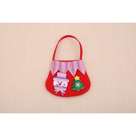 Candy Tote Julmaterial Äpple Presentpåse för Barn Återanvändbar Cu