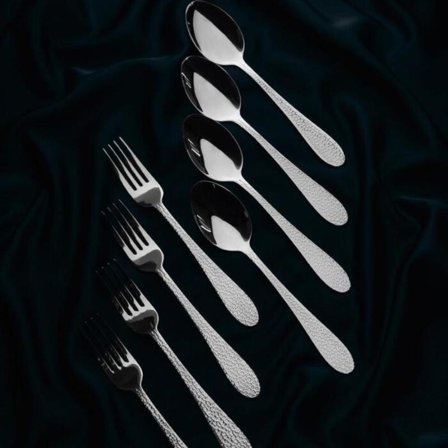 Vargen & Thor Frost-Gråfot Dessertbestikk 8-deler Stål