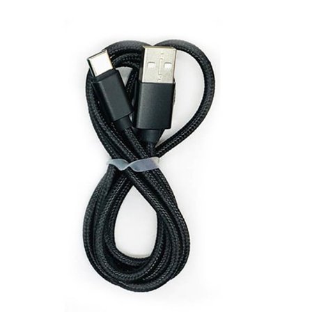 Slitstark 200cm USB-C/Type-C Snabbladdningskabel
