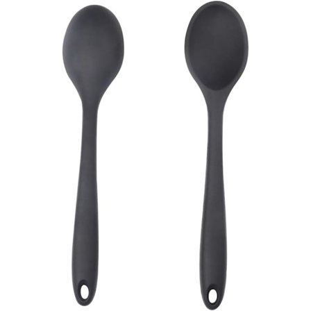 2 st silikonmatlagningsskedar, 28 cm silikonlånghandtagssked