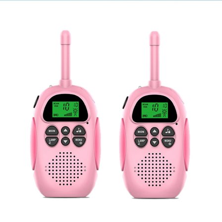 Barne USB-oppladbare Walkie Talkies med 16 kanaler 2-veis radio og leketøy lommelykt 3-12 år gamle VOX 3 Mile Walkie Talkie for utendørs eventyr -