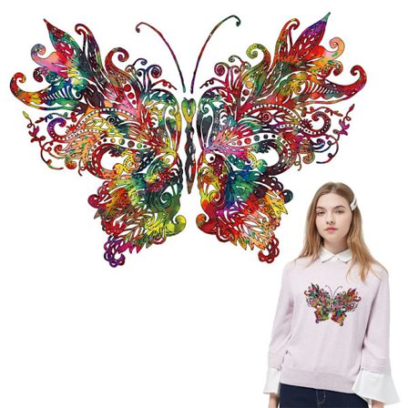 Butterfly Vaskbar Høj Elastisk Tøj Varmepresse - Butterfly