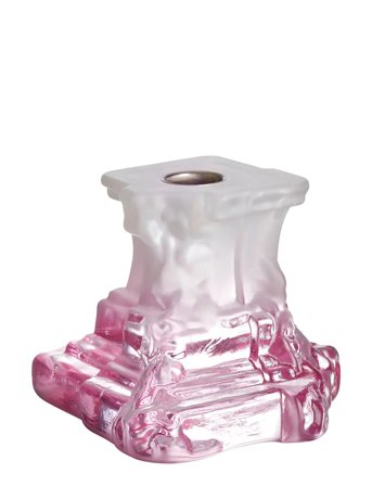 Rocky Baroque Ljusstake Spicy Rose 95 Mm Pink Kosta Boda