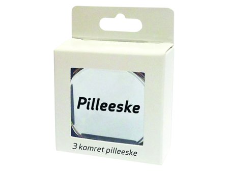 Jahpron Pilleboks 3-kamret, 1 stk.
