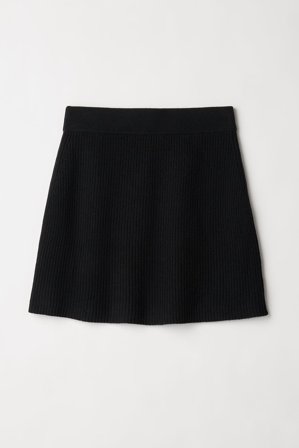 Soft Goat - Mini Skirt - Cashmere skirt - S - Black
