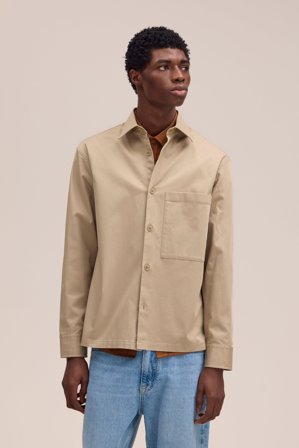 Freddy Overshirt Herr Khaki Ekologisk Bomull