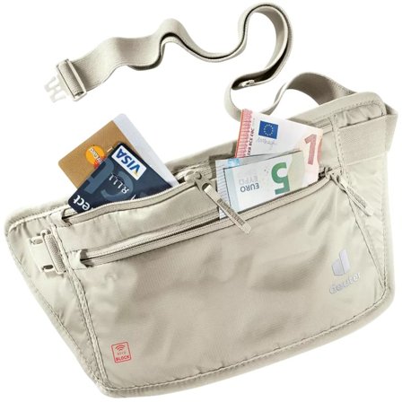 Deuter Security Money Belt II Rfid Block valuable storage Beige OneSize