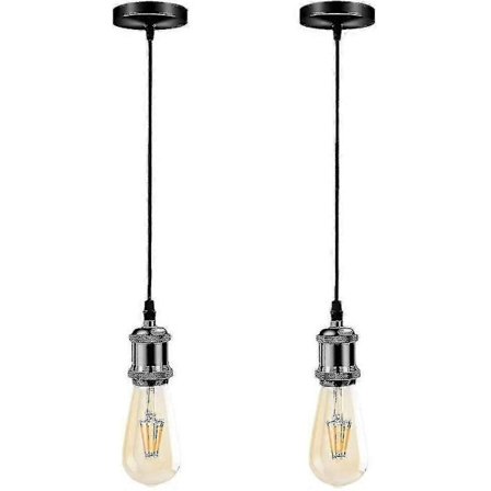 Pendellampa Taklampa Industriell Ros Vintage Lampor