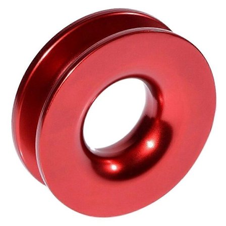 Aluminium RECOVERY RING SNATCH-RING 41000Lb for 3/8 1/2 tommers syntetisk vinsjtau RED