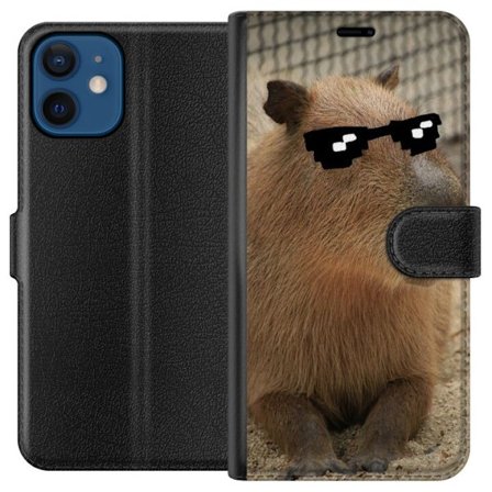 Kompatibelt Plånboksfodral till Apple Apple iPhone 12 mini Capybara