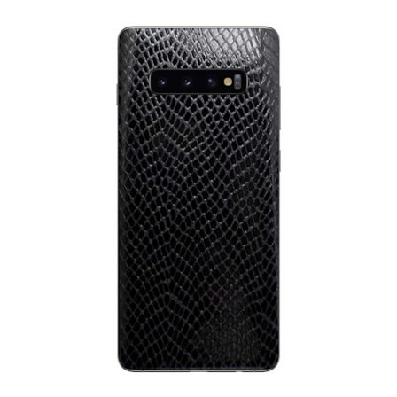 Galaxy S10 Plus læder læder Vinyl Skin Decal Beskyttelsesfilm Ormskin