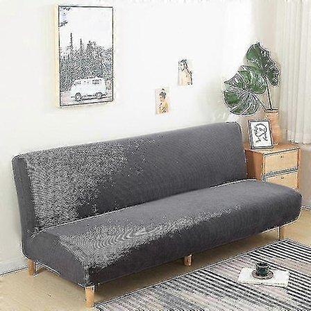 Suuri käsinojaton vuodesohvan päällinen, sohvan suojus ilman käsinojia, joustava taitettava futon-päällinen, pölytiivis, joustava, irrotettava 