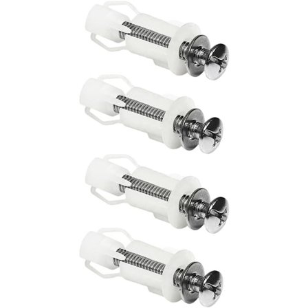 Toiletsæde Ekspansionsskruer, 4 stk. Universelle Toiletsædeskruer og Bolte Toiletsædefastgørelser til Toiletlåg