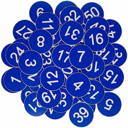 Plastik Numre Tags Graverede Nummererede Tags ID Tags Nøgle Tags uden Hul - WELLNGS