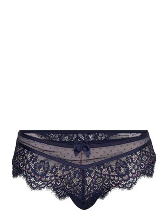 Marilee Brazilian Sh R Lingerie Panties Brazilian Panties Blå Hunkemöller